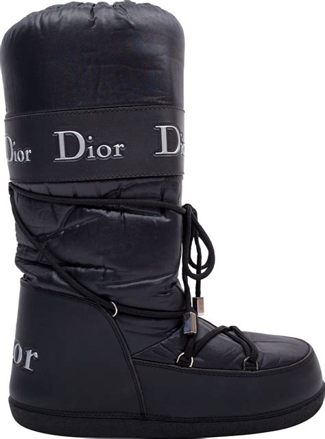 dior long boots|christian dior black boots.